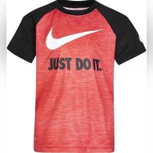 Nike Dri Fit Short Sleeve T Shirt Little Boys Size Medium Red And Black